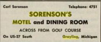 Sorensons Motel - Old Yearbook Ad (newer photo)